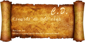 Czeglédi Dániel névjegykártya