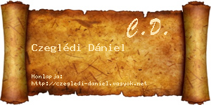 Czeglédi Dániel névjegykártya
